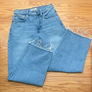 Madewell The Perfect Vintage Wide Leg Jeans 26 cropped